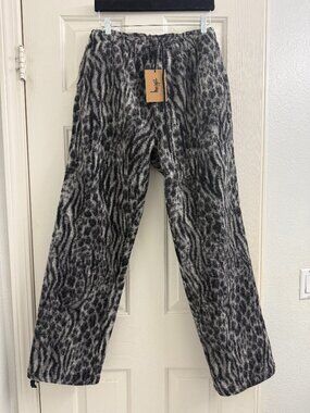 Stussy Wildlife Wool Beach Pant Multi Animal Print Small NWT